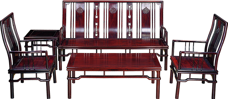 条子浮雕弯板沙发