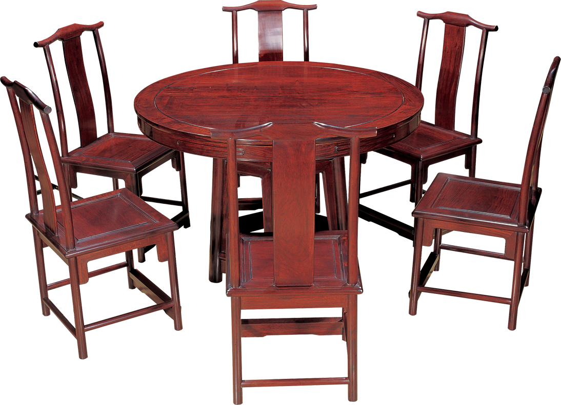 六角底座圆桌带椅