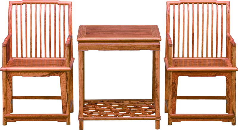 冰裂纹棋桌带椅