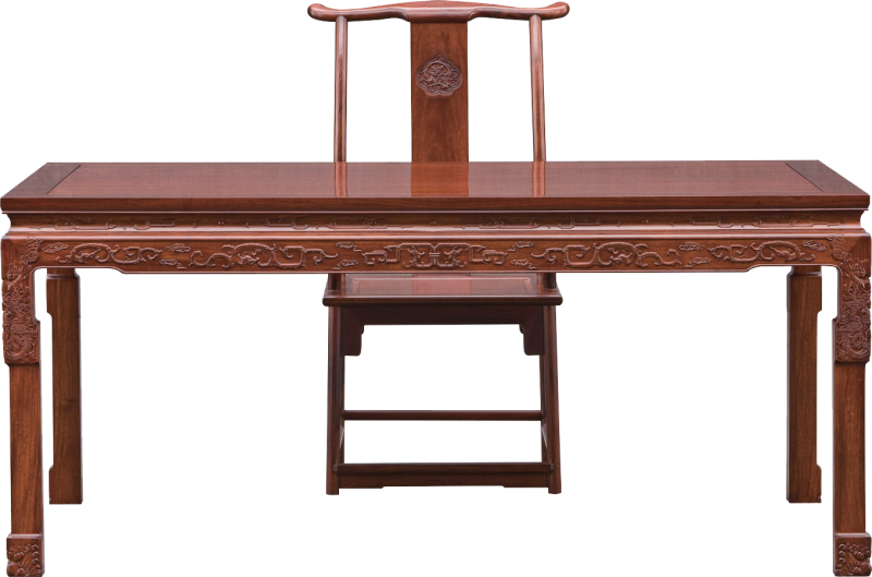 草龙纹画桌