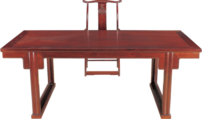 刀牙裙带托泥画桌