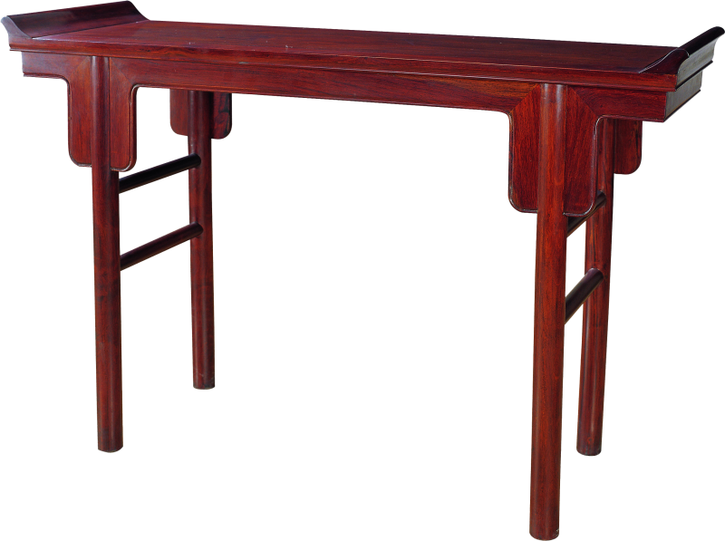 刀牙裙翘头案（圆脚）