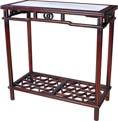 嵌云石冰裂纹条几