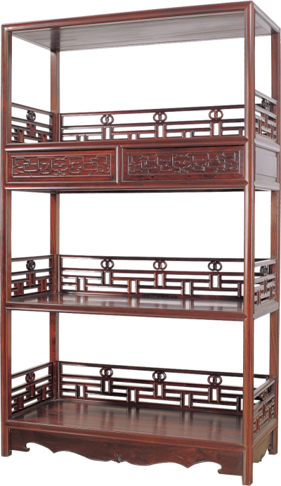 品字栏杆书架（单个）