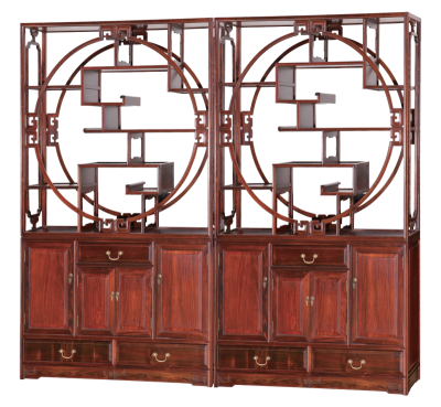 圆洞形博古柜