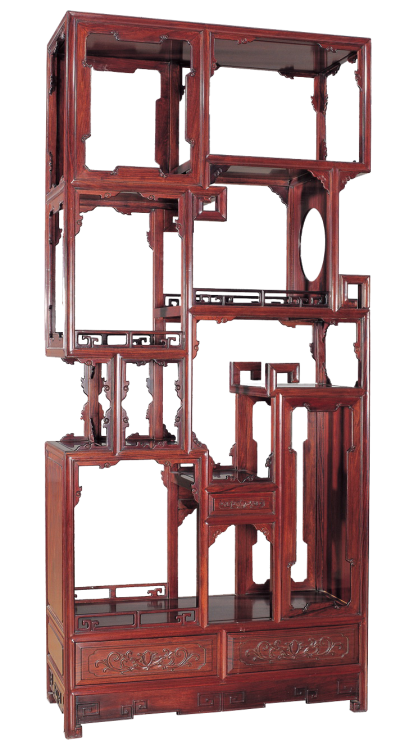 洋花纹博古架（单个）