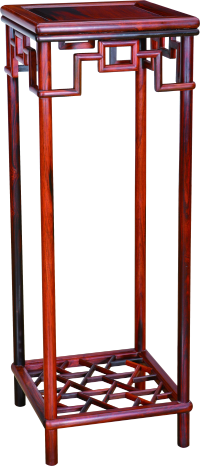 冰碎纹回纹花几