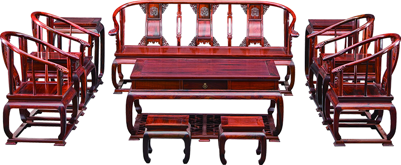 卷草纹圈椅沙发