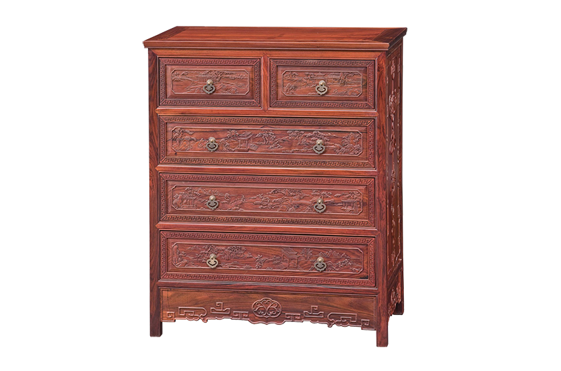 G32百子图五斗柜